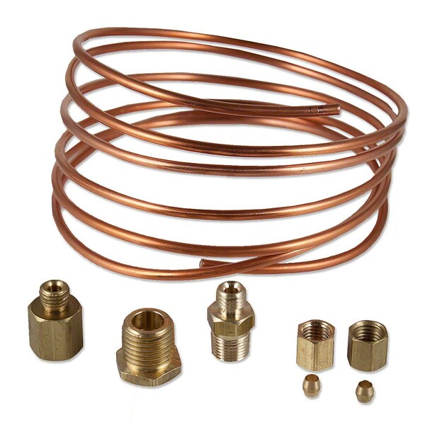 Aftermarket Copper Oil Line Kit For Mechanical Gauge Fits Ford Chevy Dodge Plymouth Rat Rod ENJ20-0036 - main